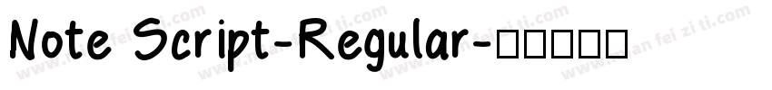 Note Script-Regular字体转换